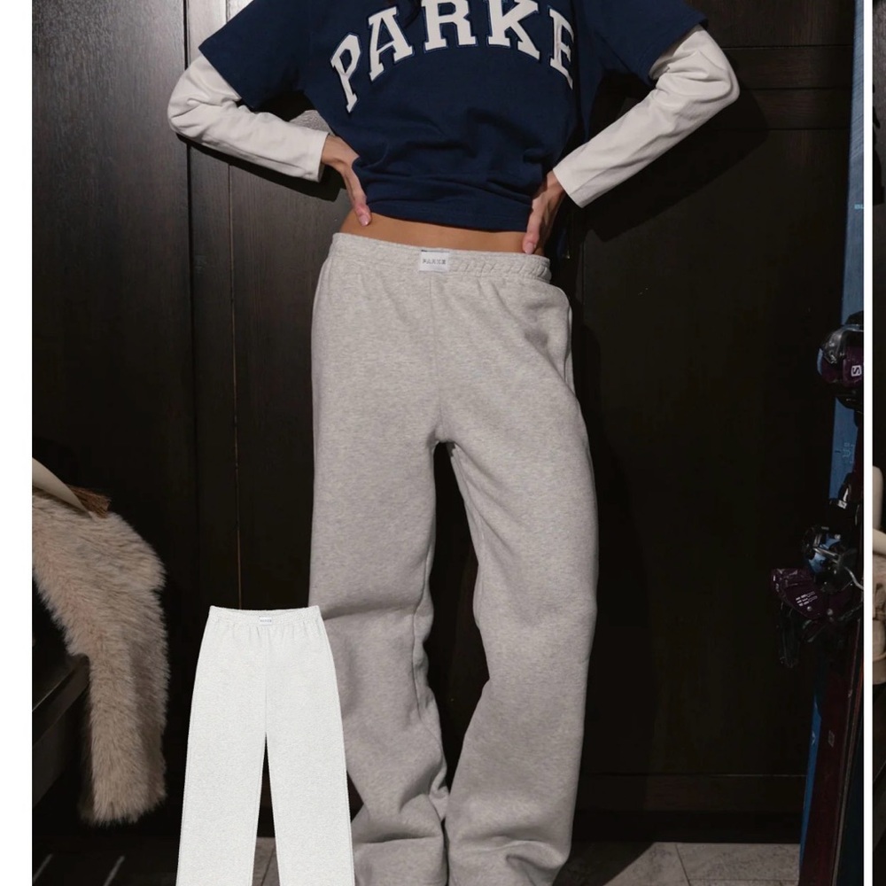 NIB Parke Gray Fleece Boxer Sweatpants